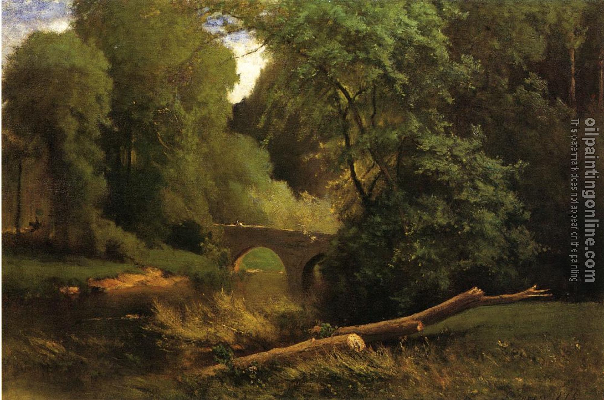 George Inness - Cromwell's Bridge